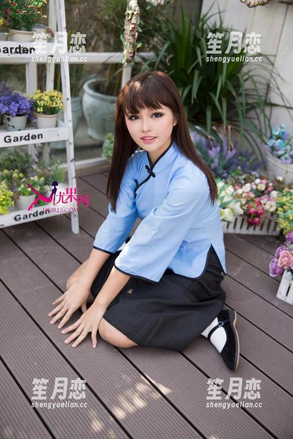 尤果网-诗朵雅 尤果网 - 在线图集:诗朵雅和她的和服——我以为是书法班结果是时装秀!